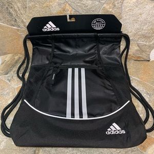 Adidas Alliance ll Sackpack Black,Sport Gym Bag  Backpack,  Black Color, New